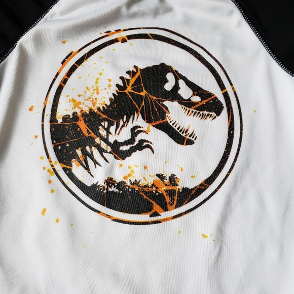Gymboree XS(4) Splatter Dinosaur Jersey Tshirt - Picture 2 of 6